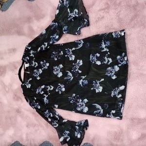 H&M orchard floral mini dress